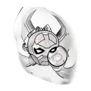 marvel characters on sleeve arm tattoo design idea