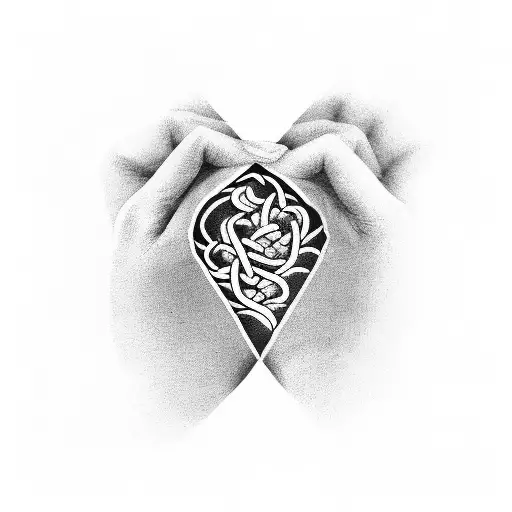 pinky promise eternity tattoo design idea