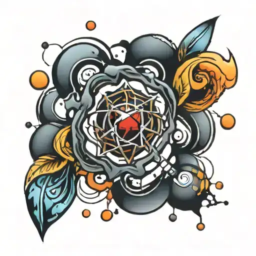 adrenaline molecule tattoo design idea