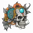 adrenaline molecule tattoo design idea