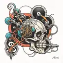 adrenaline molecule tattoo design idea