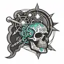 adrenaline molecule tattoo design idea