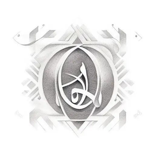 special olympics symbol, minimal, thin lines, music tattoo design idea