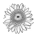 Chrysanthemum and violet flower side by side tattoo design idea