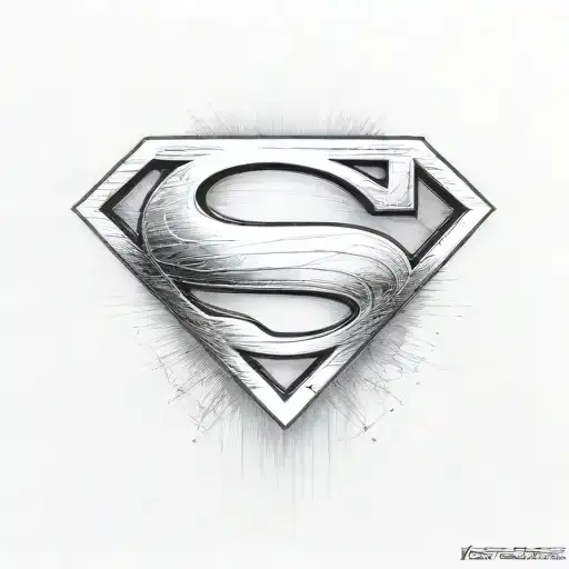 Superman tattoo design idea