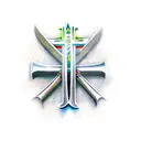 sword with Christian cross as the handle tattoo design idea