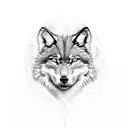 Wolf lynx eagle tattoo design idea