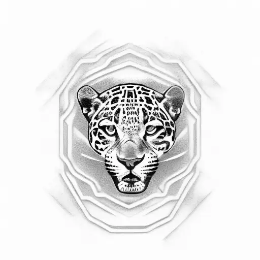 jaguar breaking chain tattoo design idea
