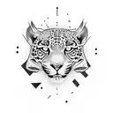 jaguar breaking chain tattoo design idea