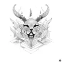 coração com a letra m e g tattoo design idea