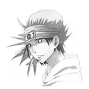 itachi touching Sasukes Forehead tattoo design idea