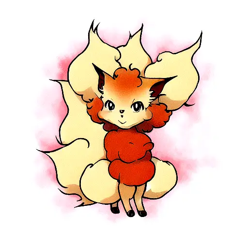 Vulpix tattoo design idea