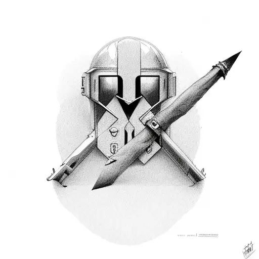 loser with a red v over the S tattoo design idea