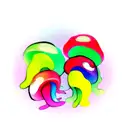 Psychedelic Mushroom Squid tattoo design idea