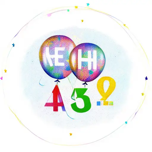 A new-school design incorporating your daughter's birthdate and weight as colorful balloons tattoo design idea