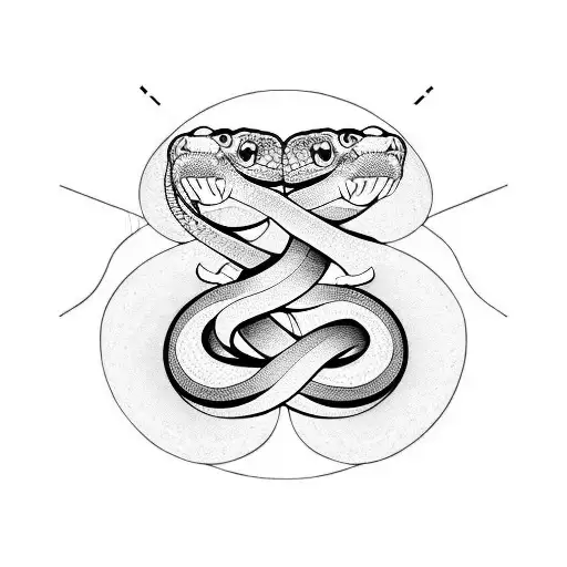Snake, straight  tattoo design idea