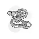 Snake, straight  tattoo design idea