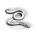 Snake, straight  tattoo design idea
