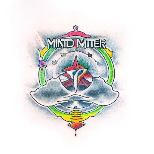 text "mind over matter" tattoo design idea