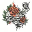 risks must be taken tattoo design idea