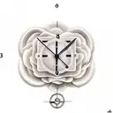 sand clock with the word Carmen  tattoo design idea