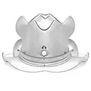 cowboy hat with tiara tattoo design idea