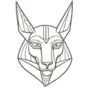 egyptian god anubis tattoo design idea