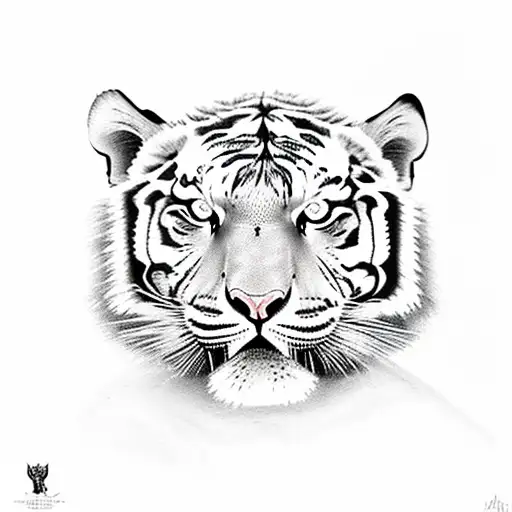 Fierce Tiger tattoo design idea