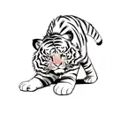Fierce Tiger tattoo design idea