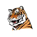 Fierce Tiger tattoo design idea