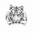 Fierce Tiger tattoo design idea