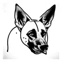 malinois tattoo design idea