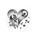 love, hate, depression, worst time of my life tattoo design idea