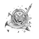 love, hate, depression, worst time of my life tattoo design idea