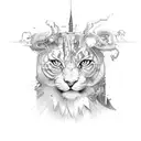 love, hate, depression tattoo design idea