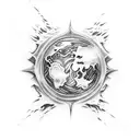 elements, fire, water, earth, spirit tattoo design idea
