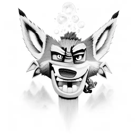 crash bandicoot tattoo design idea