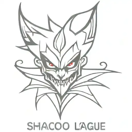 Shaco league of legends  tattoo design idea
