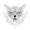 three headed hell hound tattoo design idea