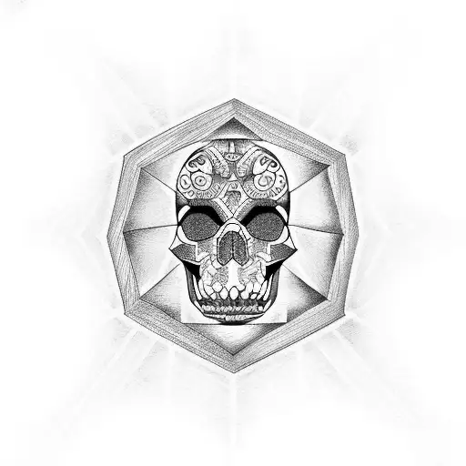 memento mori tattoo design idea