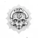 memento mori tattoo design idea