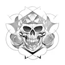 memento mori tattoo design idea