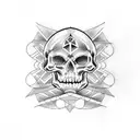 memento mori tattoo design idea