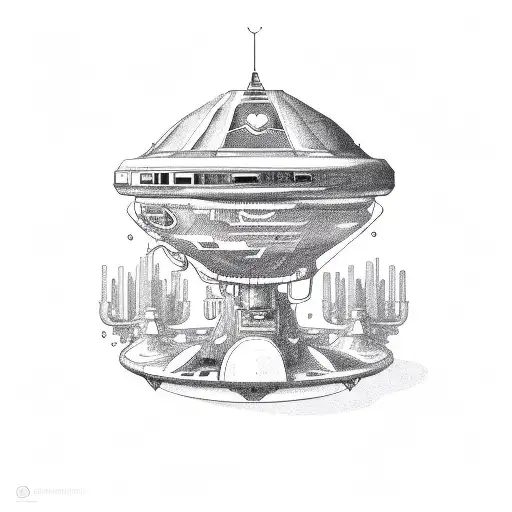 UFO  tattoo design idea
