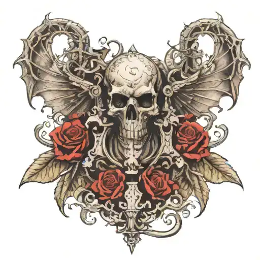 Tattoos in the style of Gothic, bubonic plague, old London, Inquisition. tattoo design idea