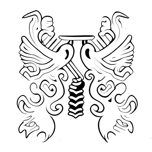  dog bone tattoo design idea