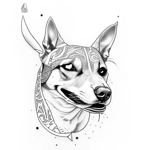 sock with dog bone tattoo design idea