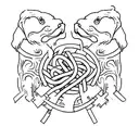  dog bone tattoo design idea