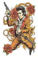 Elvis Presley tattoo design idea