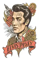 Elvis Presley tattoo design idea